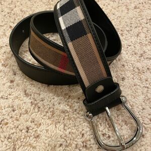 Stylish Black and Brown Plaid unisex belt